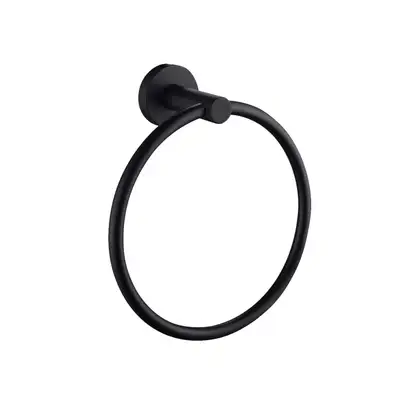Рушникотримувач кільце REA MIST 05 BLACK чорний (REA-80028)