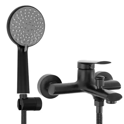 Rea Buzz Black Змішувач для ванни, чорний (REA-B3421)