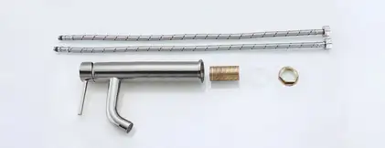 Смеситель для раковины (умывальника) REA LUNGO CHROME хром высокий (REA-B4104)