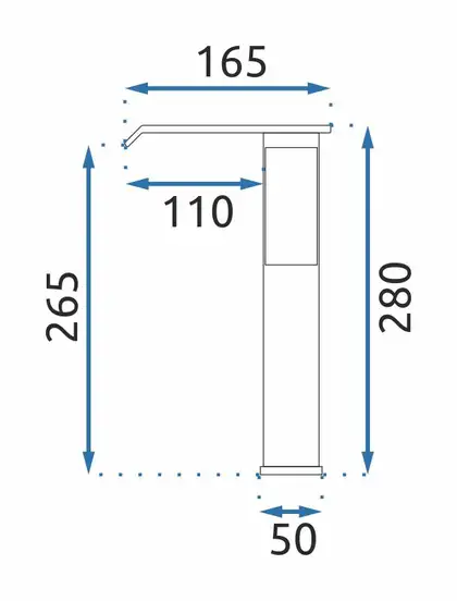 Rea Kent Змішувач для раковини, хром (REA-B8011)