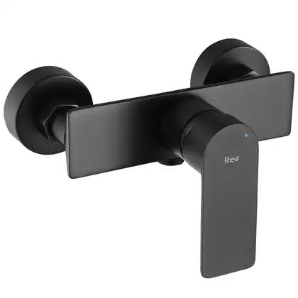 Смеситель для ванны REA URBAN BLACK черный настенный (REA-B9909)