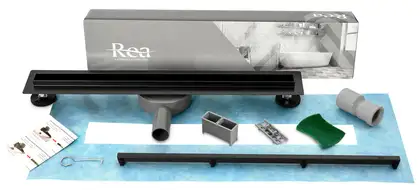 Трап для душа REA NEO SLIM PRO BLACK черный 60 см (REA-G8900)