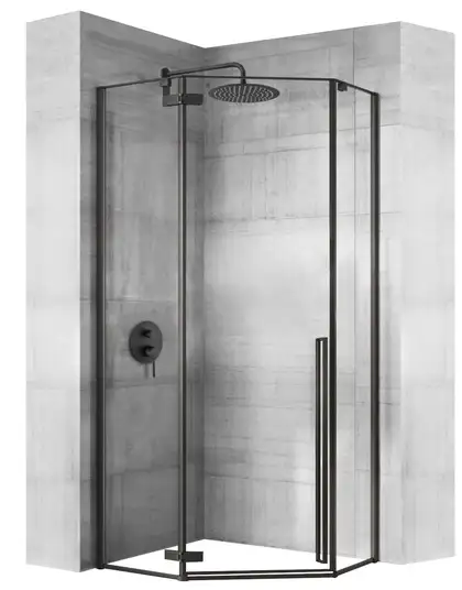 Душевая кабина REA DIAMOND BLACK MAT 90х90 (REA-K5622)