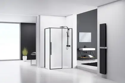 Душевая кабина REA SOLAR BLACK 80х100 (REA-K6310) Душевая кабина REA SOLAR BLACK 80х100 (REA-K6310)