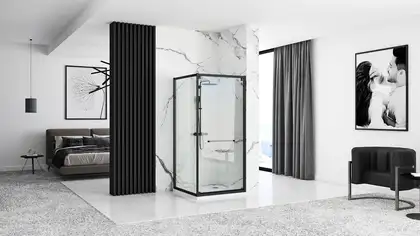 Душевая кабина REA SPACE IN BLACK 90х90 (REA-K8881)
