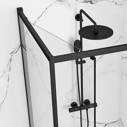 Душевая кабина REA SPACE IN BLACK 90х90 (REA-K8881)