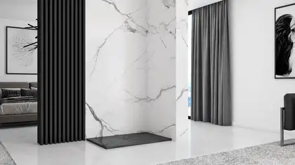 Душевой поддон REA STONE 80X100 BLACK (REA-K9756)