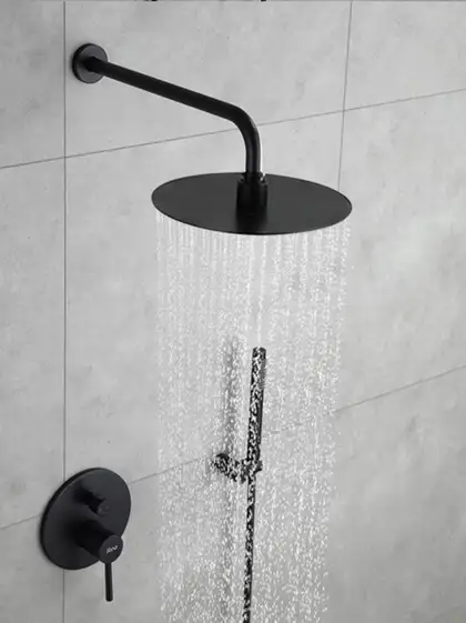 Rea Lungo Black Душова система прихованого монтажу, чорна (REA-P4100)