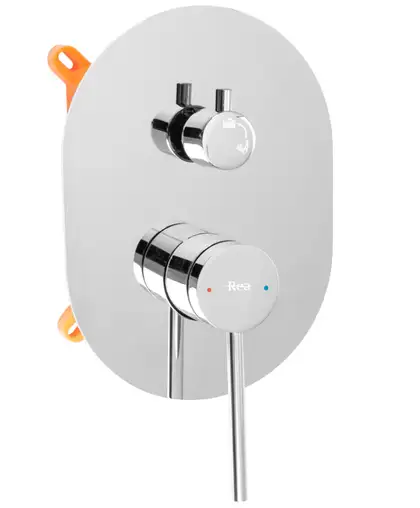 Душевая система REA OVAL CHROME + BOX скрытого монтажа (REA-P8415)