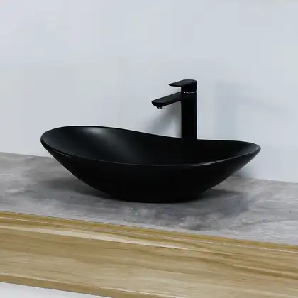 Умывальник (раковина) REA ROYAL 60 BLACK MAT накладной черный (REA-U0442)