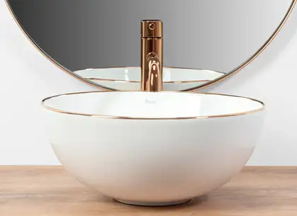 Rea Stella Rose Gold Edge Умивальник накладний (REA-U7444)