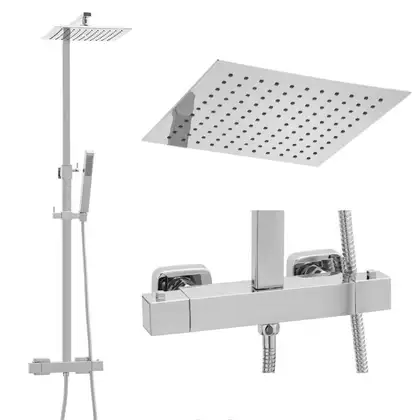 Душовий гарнітур Yoka GIRA 25 CHROM хром з термостатом (BP.GIRA THERM 25 CHR)