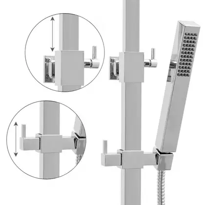 Душовий гарнітур Yoka GIRA 25 CHROM хром з термостатом (BP.GIRA THERM 25 CHR)