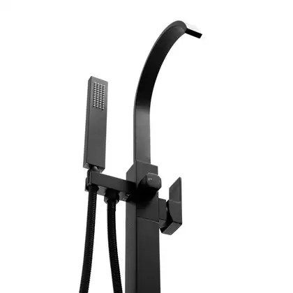 Смеситель для ванны YOKA ENZO BLACK черный напольный (BS.ENZO-BLK)