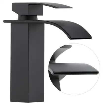 Смеситель для раковины (умывальника) Yoka NIAGARA 24 BLACK черный низкий (BU.NIAGARA 24-BLK) Смеситель для раковины (умывальника) Yoka NIAGARA 24 BLACK черный низкий (BU.NIAGARA 24-BLK)