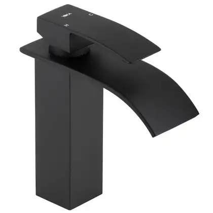 Смеситель для раковины (умывальника) Yoka NIAGARA 24 BLACK черный низкий (BU.NIAGARA 24-BLK) Смеситель для раковины (умывальника) Yoka NIAGARA 24 BLACK черный низкий (BU.NIAGARA 24-BLK)