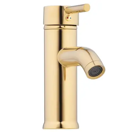 Змішувач для раковини (умивальника) Yoka SPA 24 GOLD золотий низький (BU.SPA24-GLD)