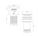Донный клапан для умывальника Corsan KLIK-KLAK BLACK без перелива черный (MU03BL)
