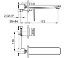Kohlman WEXPO CHROME Змішувач для раковини, хром (QW180W)