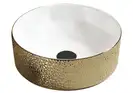 Умывальник (раковина) MEXEN CLARISA GOLD WHITE c узором накладной (MEX-22074153)