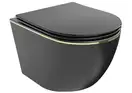 Подвесной унитаз MEXEN LENA BLACK MATT (MEX-30224075)
