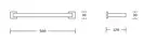 Полка стеклянная подвесная MEXEN VOX BLACK (MEX-707037-70)