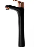 Смеситель для умывальника (раковины) REA MILD BLACK ROSE GOLD высокий (REA-B4808)