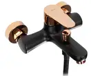 Смеситель для ванны и душа REA MILD BLACK ROSE GOLD черный\розовое золото (REA-B4813)