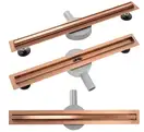 Трап для душа REA NEO SLIM PRO BRUSHED COPPER 80 см. (REA-G0653)