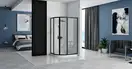 Душевая кабина REA LOOK BLACK 80х100 (REA-K7900)