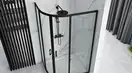 Душевая кабина REA LOOK BLACK 80х100 (REA-K7900)