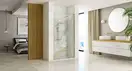 Душевая дверь REA HUGO BRUSHED GOLD 100 (REA-K8413)