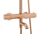 Душевой гарнитур REA LUNGO ROSE GOLD с термостатом и изливом (REA-P6606)