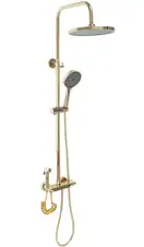 Душевой гарнитур REA MAX GOLD с изливом (REA-P6617)