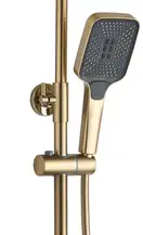 Душевой гарнитур REA HELIX BRUSHED GOLD с изливом (REA-P6621)