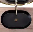 Rea Nadia Black Matt Умивальник накладний, чорний (REA-U1062)
