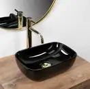 Умывальник (раковина) REA BELINDA MINI BLACK накладной черный (REA-U8004)