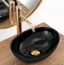 Умивальник (раковина) REA SOFIA MINI BLACK накладний чорний (REA-U8013)