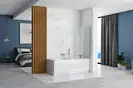 Шторка для ванны REA ELEGANT BRUSHED GOLD 80 постоянная (REA-W6601)