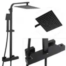Душевой гарнитур Yoka GOBA 25 BLACK черный с термостатом (BP.GOBA-THERM-25-BLK)
