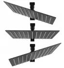 Душевой гарнитур Yoka GOBA 25 BLACK черный с термостатом (BP.GOBA-THERM-25-BLK)