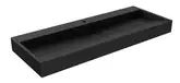 Умывальник (раковина) MEXEN AVA 120 BLACK MATT 1/O накладной подвесной (MEX-23011271)