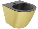 Подвесное биде MEXEN LENA GOLD BRUSH BLACK MATT (MEX-35224877)
