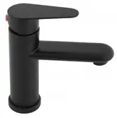 Смеситель для раковины (умывальника) Yoka SENA 24 BLACK черный низкий (BU.SENA-24-BLK)