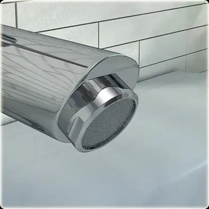 Смеситель для раковины (умывальника) KOHLMAN MAXIMA CHROME низкий (QB100M)