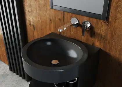 Смеситель для раковины (умывальника) KOHLMAN BOXINE CHROME + BOX скрытого монтажа (QW180B)