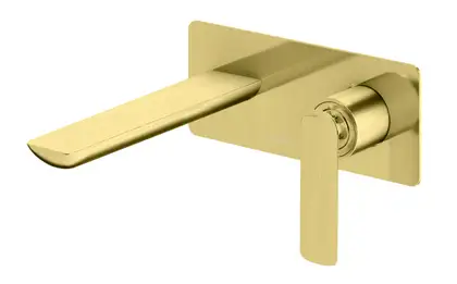 Змішувач для раковини (умивальника) KOHLMAN EXPERIENCE BRUSHED GOLD + BOX прихованого монтажу (QW185E-GDB) Змішувач для раковини (умивальника) KOHLMAN EXPERIENCE BRUSHED GOLD + BOX прихованого монтажу (QW185E-GDB)