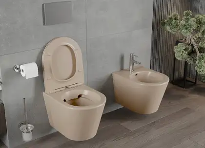 Подвесной унитаз MEXEN RICO CAPPUCCINO MATT (MEX-30724064)