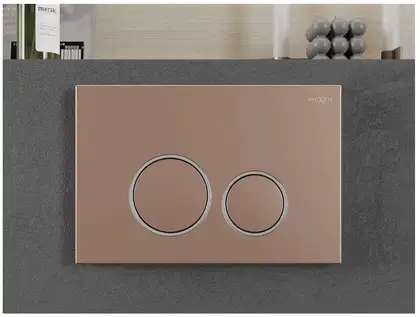 Кнопка смыва для инсталляции MEXEN FENIX 05 ROSE GOLD (MEX-600505)