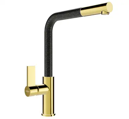 Смеситель для кухни MEXEN FLORA BLACK GOLD пятнистый (MEX-670401-75)